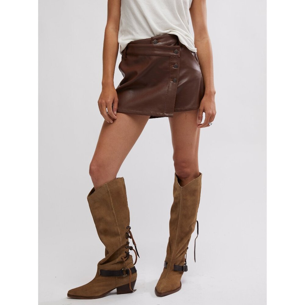 🆕 Free People Brown Mini Skirt